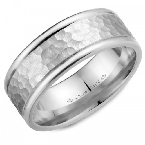 CrownRing Carved Wedding Band