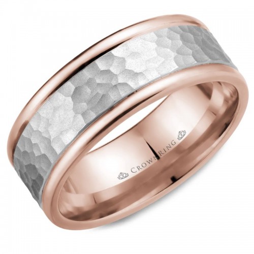 CrownRing Carved Wedding Band