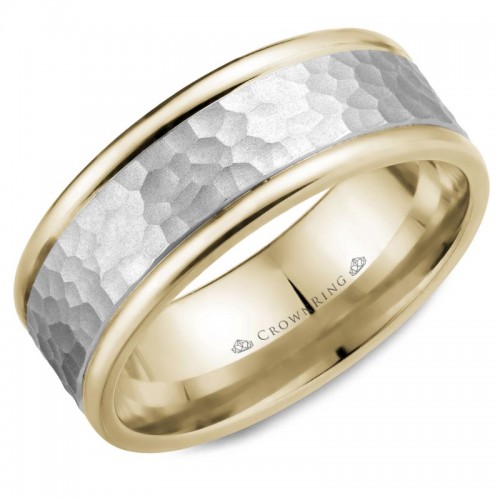 CrownRing Carved Wedding Band