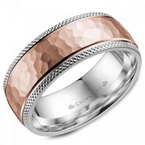 CrownRing Carved Wedding Band