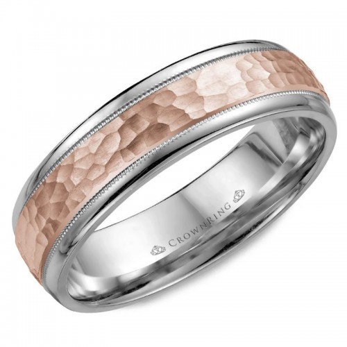 CrownRing Carved Wedding Band
