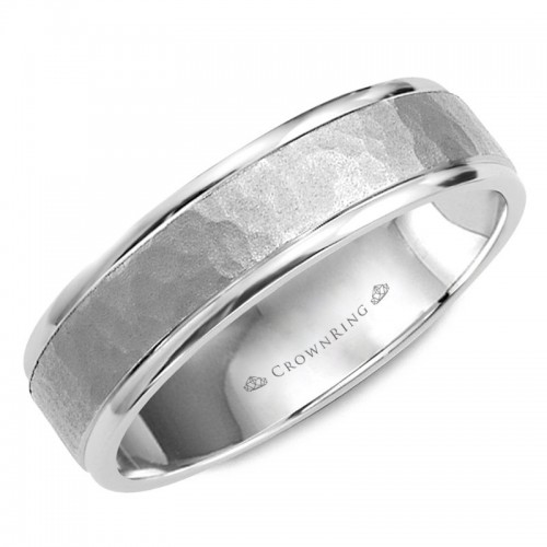 CrownRing Carved Wedding Band