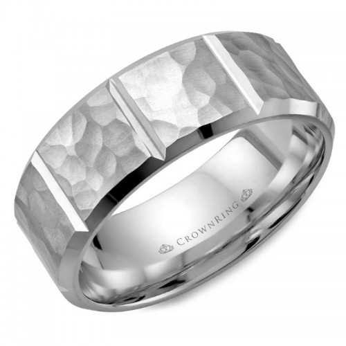 CrownRing Carved Wedding Band