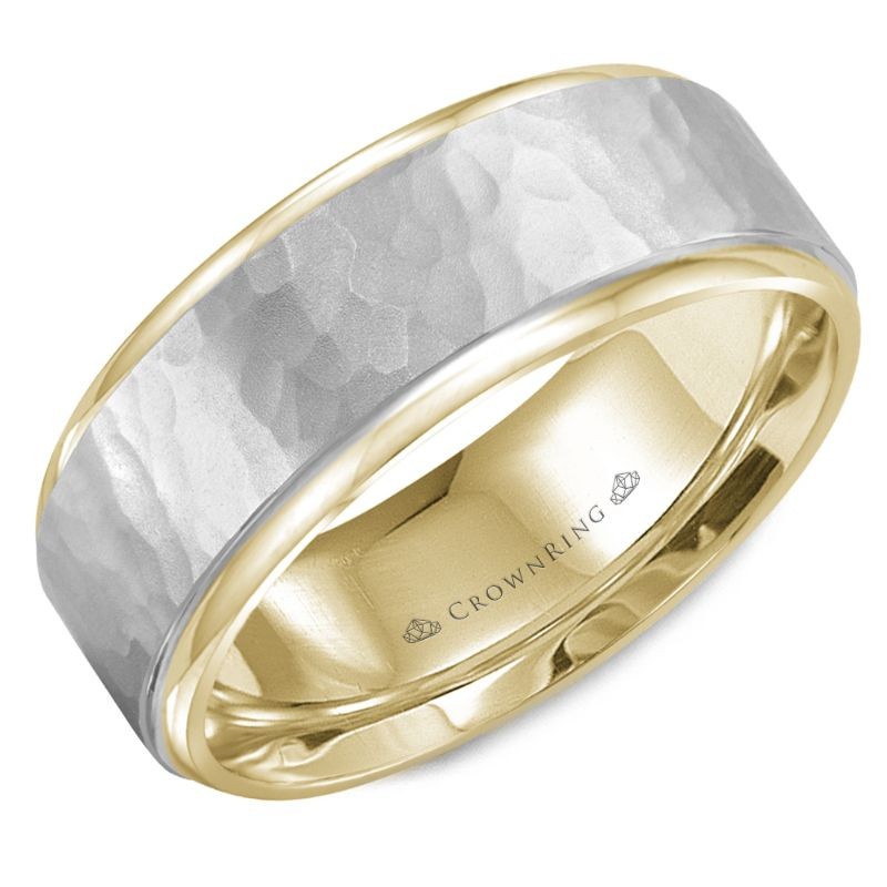 CrownRing Carved Wedding Band