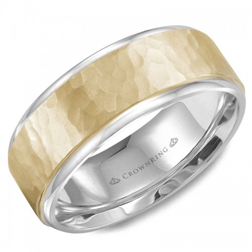CrownRing Carved Wedding Band