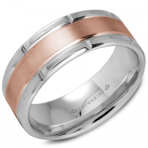 CrownRing Carved Wedding Band