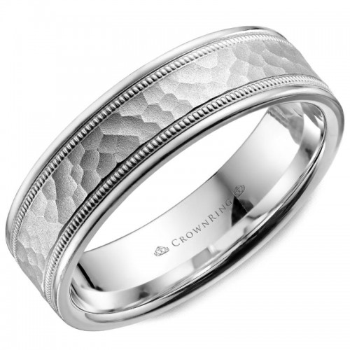 CrownRing Carved Wedding Band