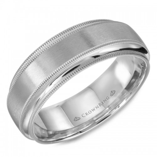 CrownRing Carved Wedding Band