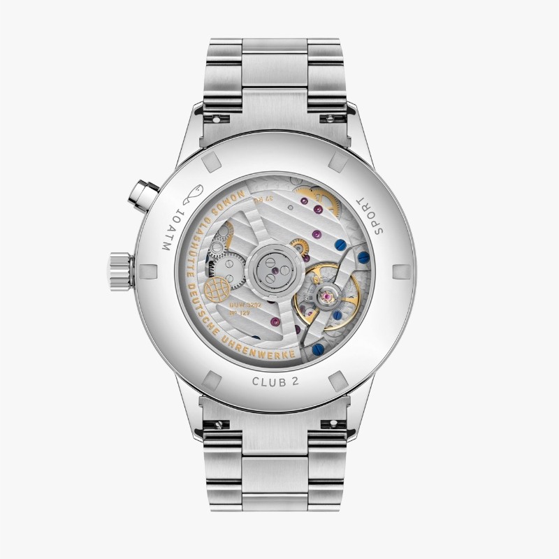 NOMOS Glash&uuml;tte Club Sport neomatik Worldtimer blue