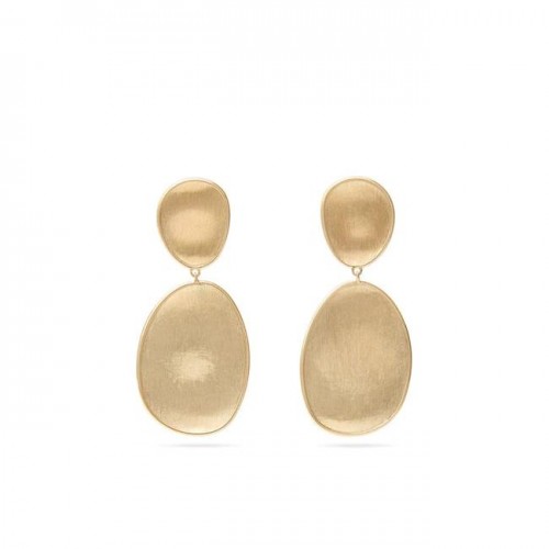 18K Lunaria Double Drop Earrings
