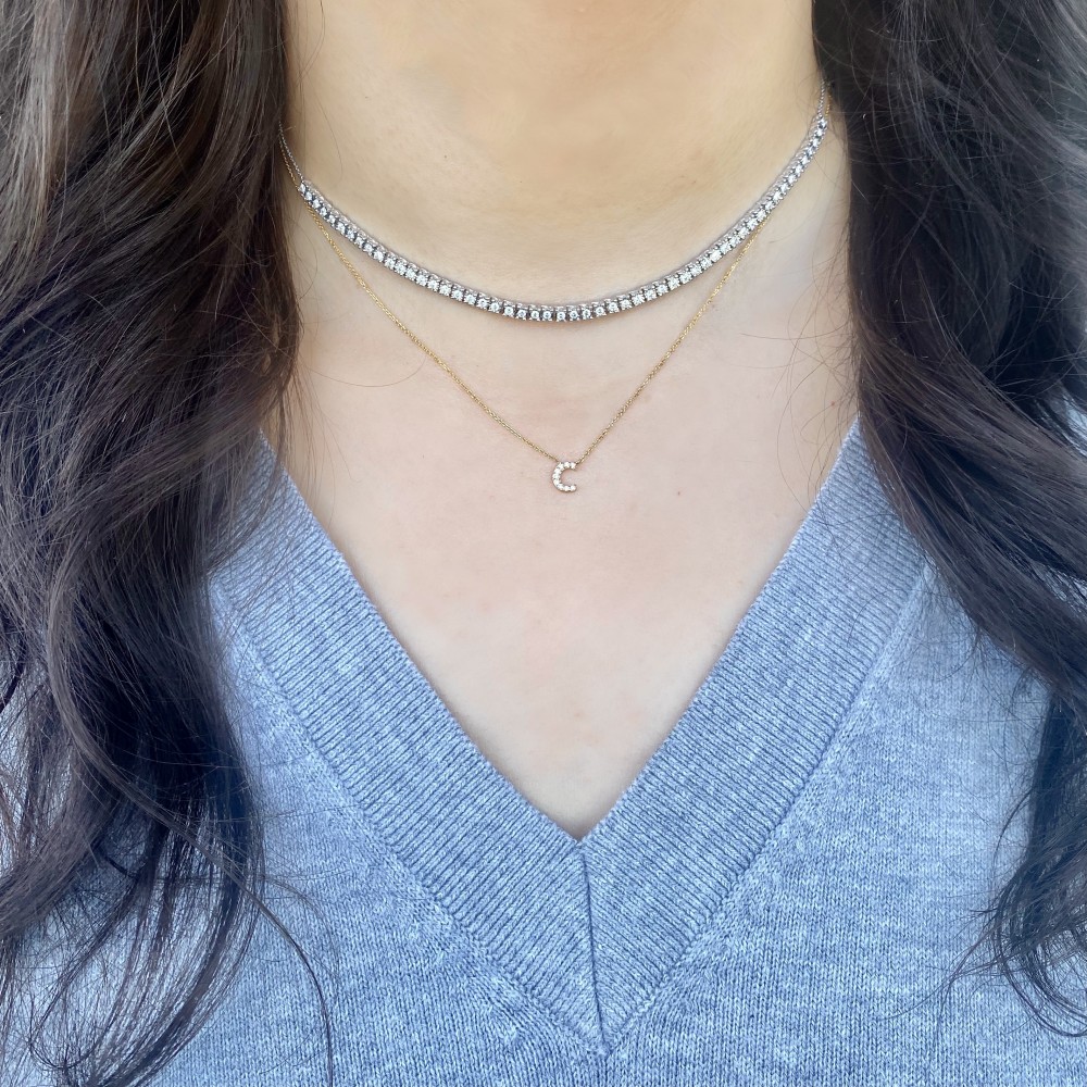Ava Bea Tennis Necklace By Dana Rebecca