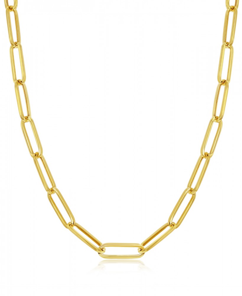14K  Paperclip Necklace