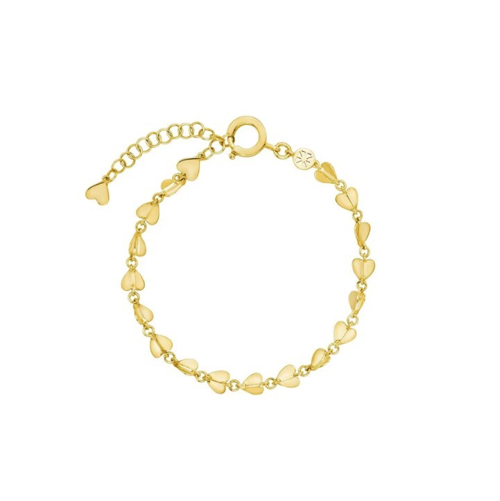 18K Narrow Wings Of Love Chain Bracelet