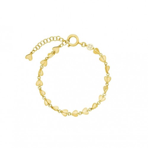 18K Narrow Wings Of Love Chain Bracelet