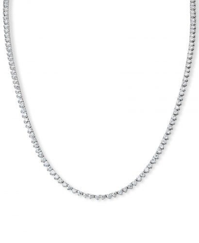 14k 5.95ctw Diamond Tennis Necklace