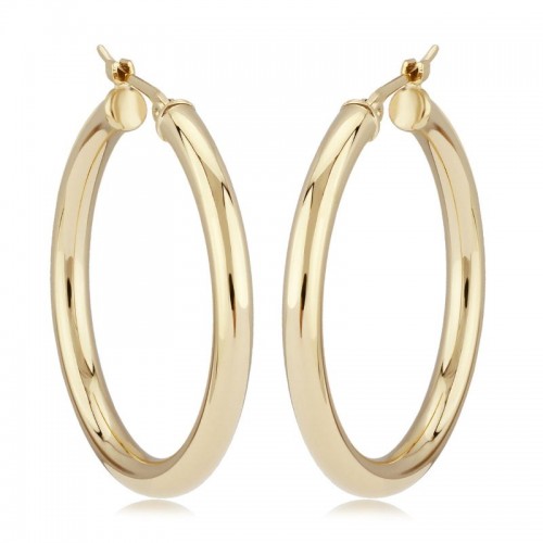 14K Yellow Gold Hoop Earrings BY PD Collection