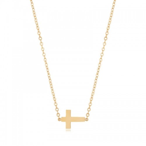 PD Collection Yg Small Cross Necklace