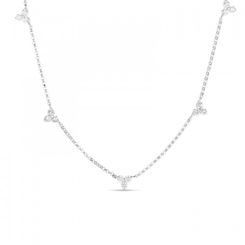 18K Diamonds BY The Inch 5 Station Necklace BY Roberto Coin