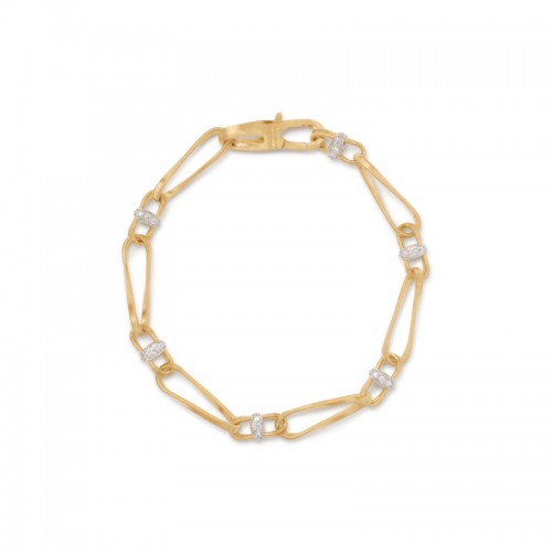 Marco Bicego Marrakech Onde Collection 18K Yellow Gold Twisted Coil Link Bracelet