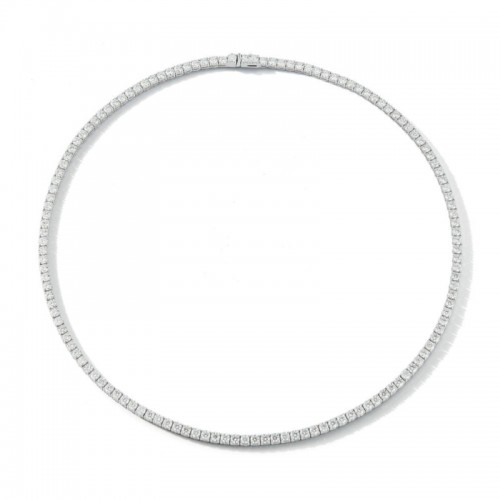 14k Diamond Tennis Necklace By Providence Diamond Collection