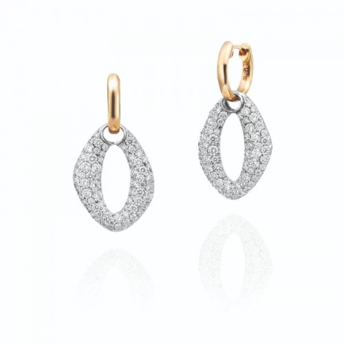 Gumuchian 18K Yellow White Gold Diamond Gallet Earrings