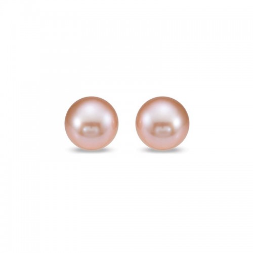 Mastoloni 6-6.5Mm 14K Wg Pink White Freshwater Pearl Earrings