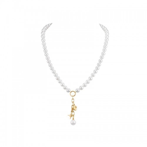 18K Yellow Gold Sun And Star Charm Necklace By Pd Collection