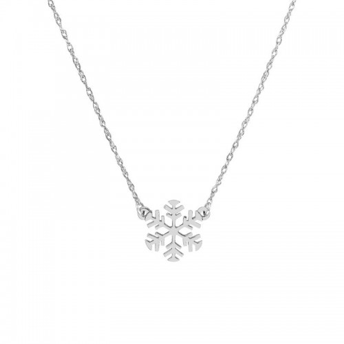 PD Collection  MINI SNOWFLAKE STATION NECKLACE