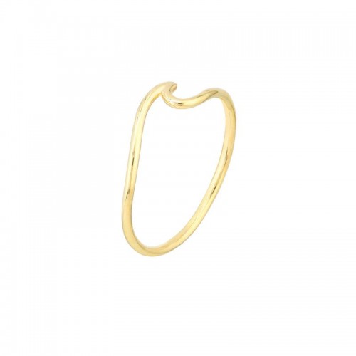 PD Collection 14K Yellow Gold Wave Ring