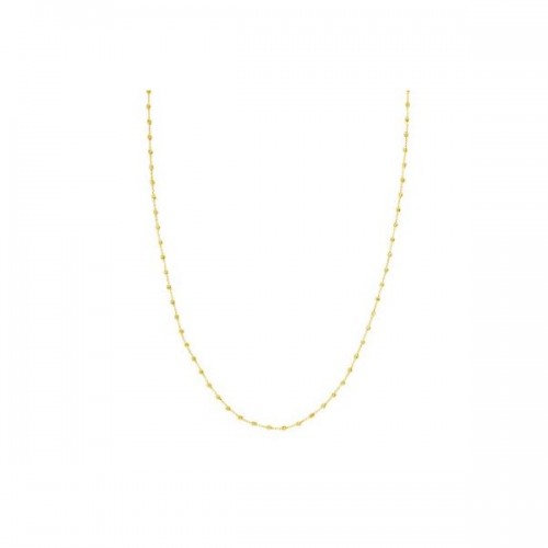 14K Yellow Gold Diamond-Cut Beads Station Necklace By PD Collection