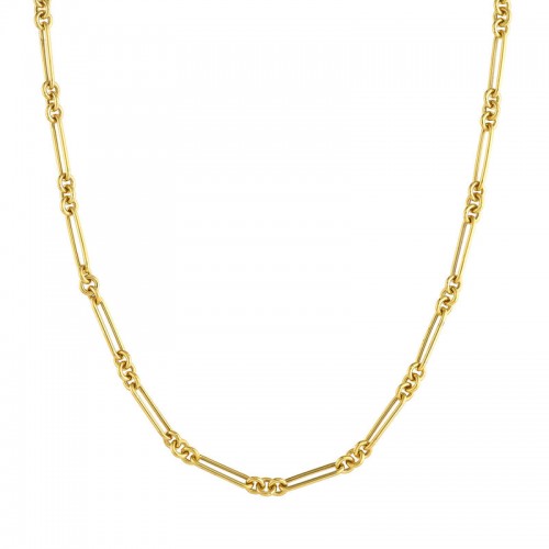 PD Collection 14K Yellow Gold Fancy Paperclip Chain