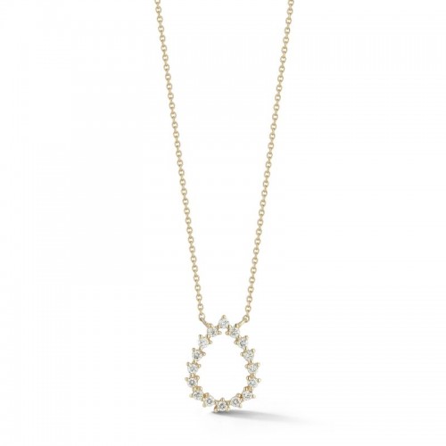 14k Diamond Teardrop Necklace By Dana Rebecca
