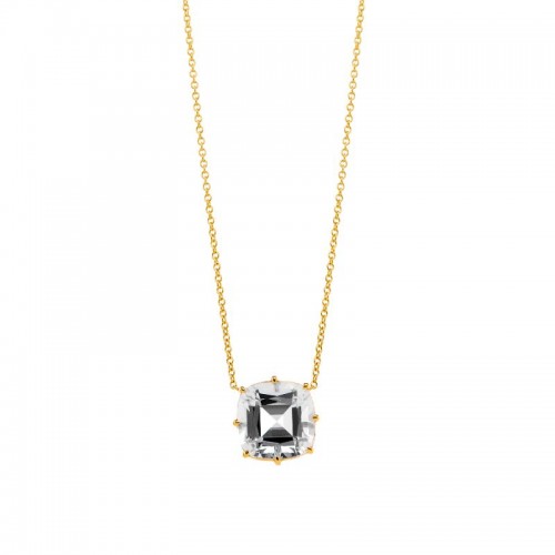 Syna 18K Crystal Pendant Necklace