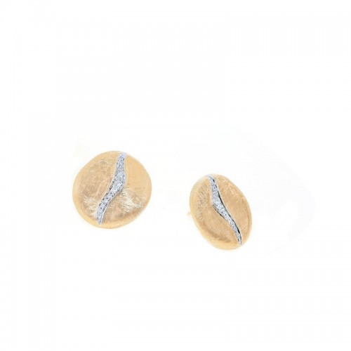 18K Diamond Accented Stud Earrings By Marco Bicego