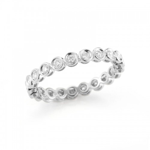 14K Diamond Bezel Eternity Ring By Dana Rebecca