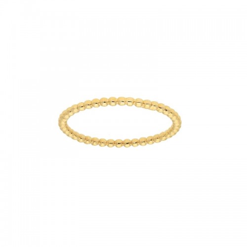 PD Collection 14k Yellow Gold Stackable Beaded Band