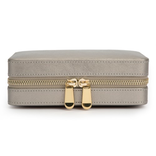 PALERMO JEWELRY ZIP CASE IN PEWTER BY WOLF