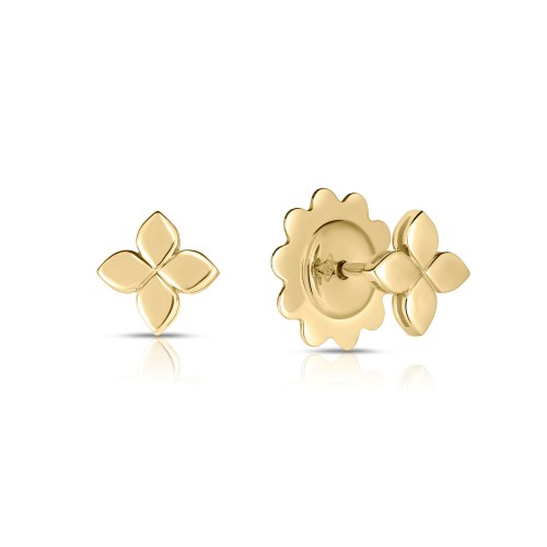18K Yellow Gold Love In Verona Small Stud Earrings By Roberto Coin