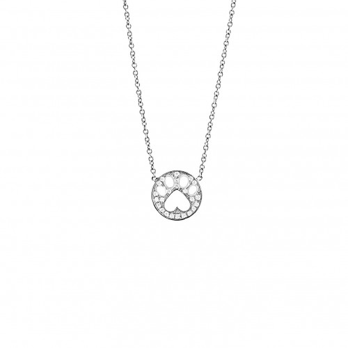 14k Diamond Mini Paw Pendant Necklace BY Our Cause For Paws