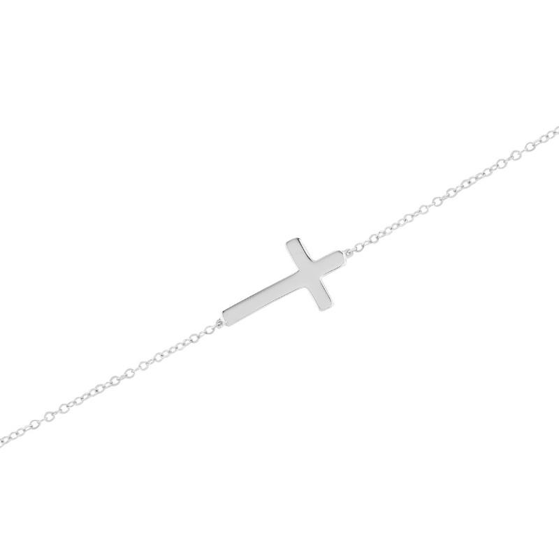 PD Collection Sideways Cross Necklace