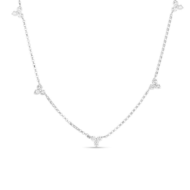 18K Diamonds BY The Inch 5 Station Necklace BY Roberto Coin