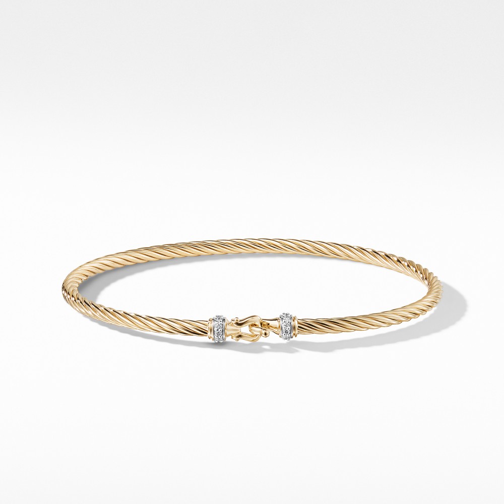 Cable Collectibles Buckle Bracelet in 18k Gold,