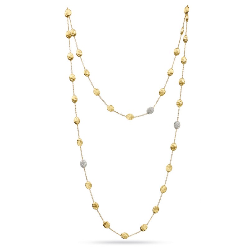 18K Diamond Large Bead Necklace BY Marco Bicego