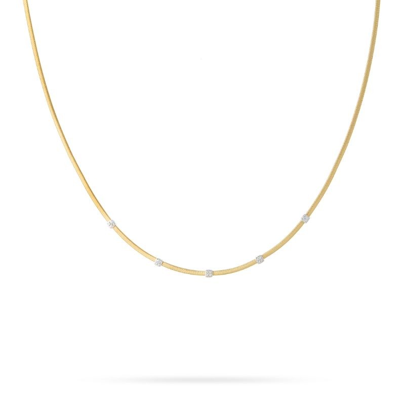 18K Yellow Gold Diamond Masai Necklace