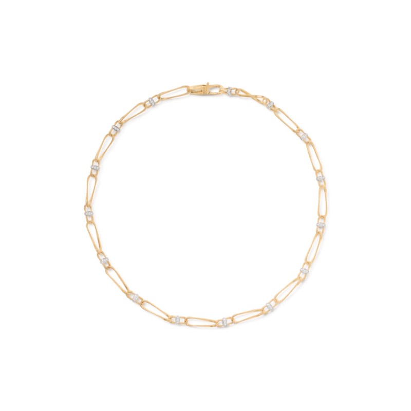 Marco Bicego Marrakech Onde Collection 18K Yellow Gold Twisted Coil Link Necklace