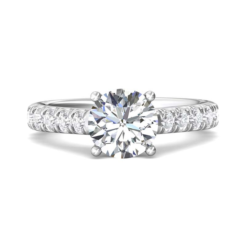 FlyerFit® 14K White Gold Encore Engagement Ring