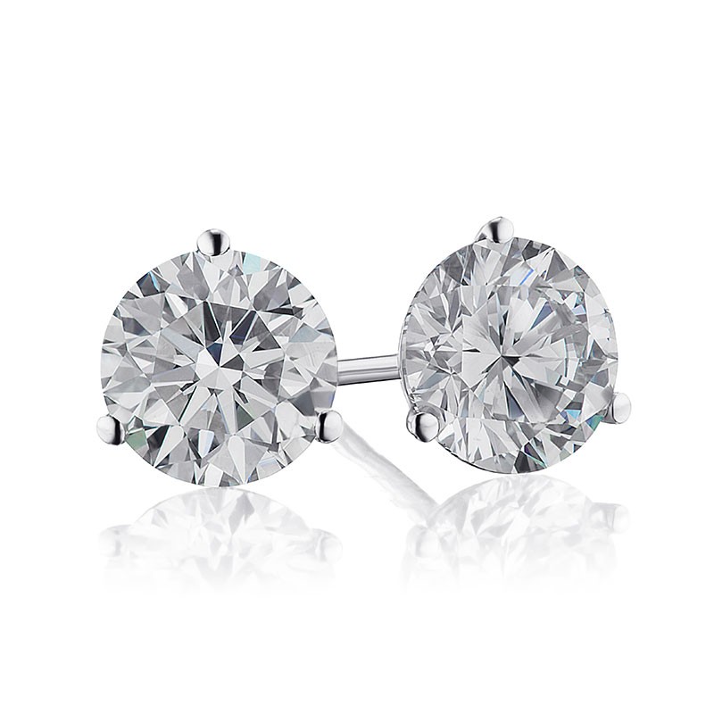 2CTW Diamond Martini Stud Earrings