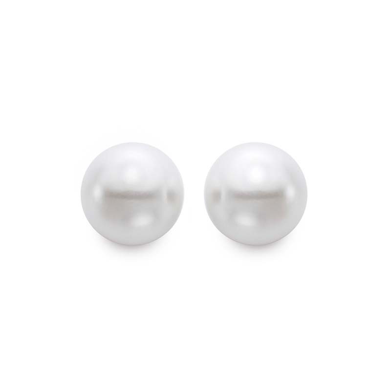PD Collection 14K WG 9-9.5MM FW PEARL STUD EARRING