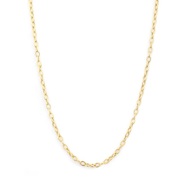 18K Yellow Gold 2.5Mm Think Link Chain