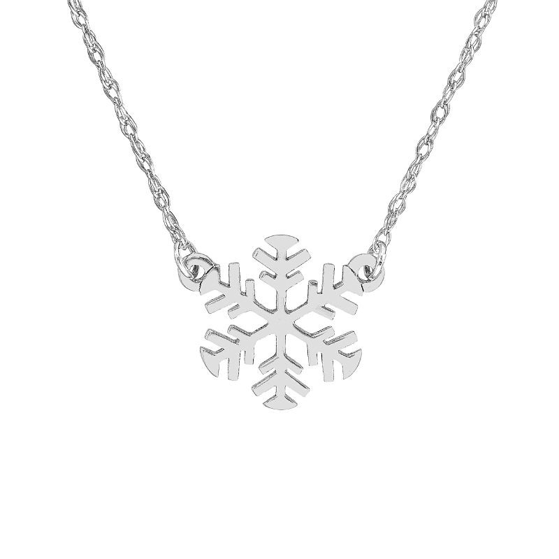 PD Collection  MINI SNOWFLAKE STATION NECKLACE